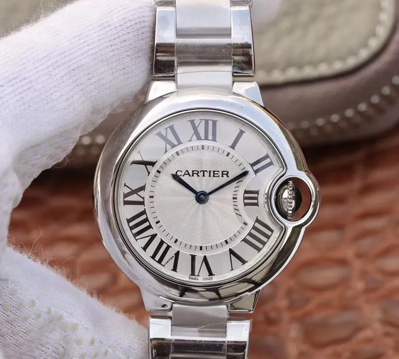 Ballon Bleu De Cartier W6920084 V6 Factory 1:1 Best Edition Replica Watch Swiss Quartz ETA157 Silver Dial