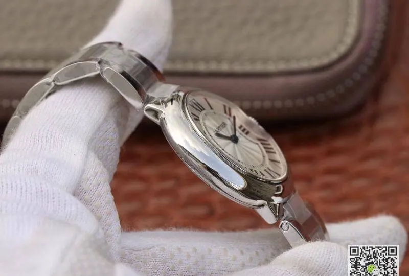 Ballon Bleu De Cartier W6920084 V6 Factory 1:1 Best Edition Replica Watch Swiss Quartz ETA157 Silver Dial