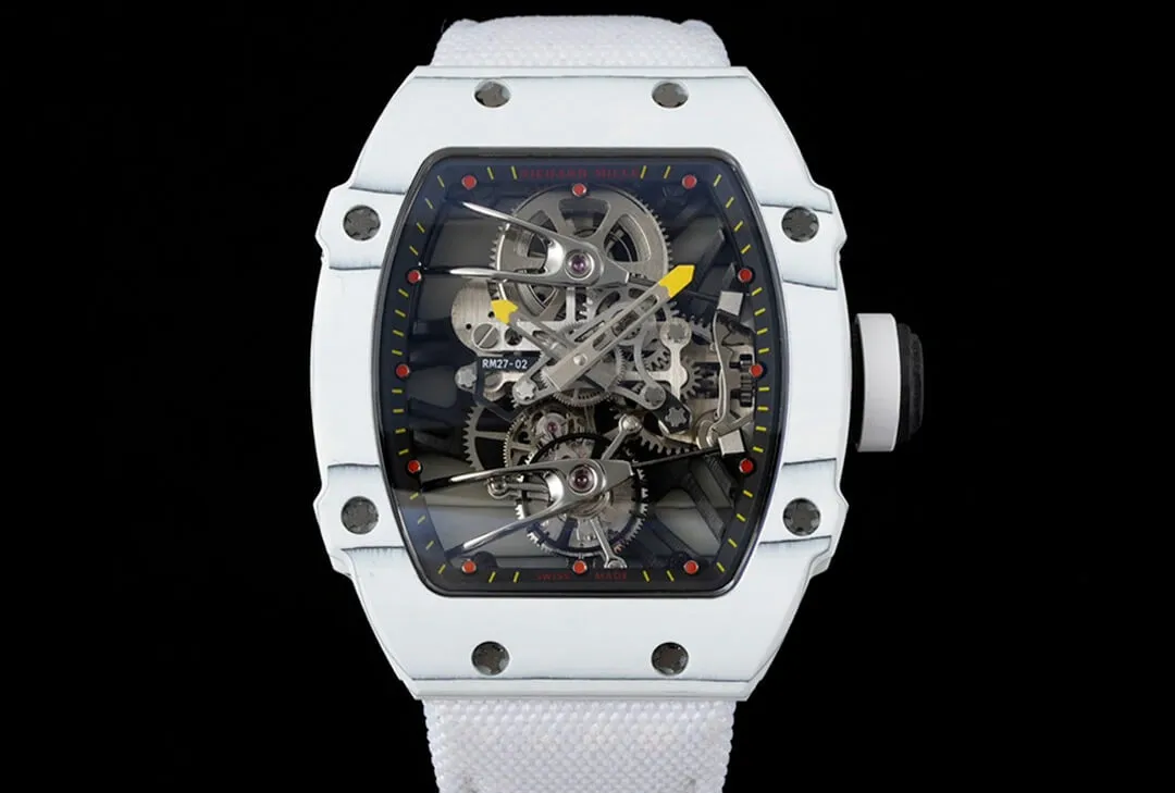Richard Mille RM27-02 Rafael Nadal Tourbillon RM Factory 1:1 Best Edition Replica Watch White Case