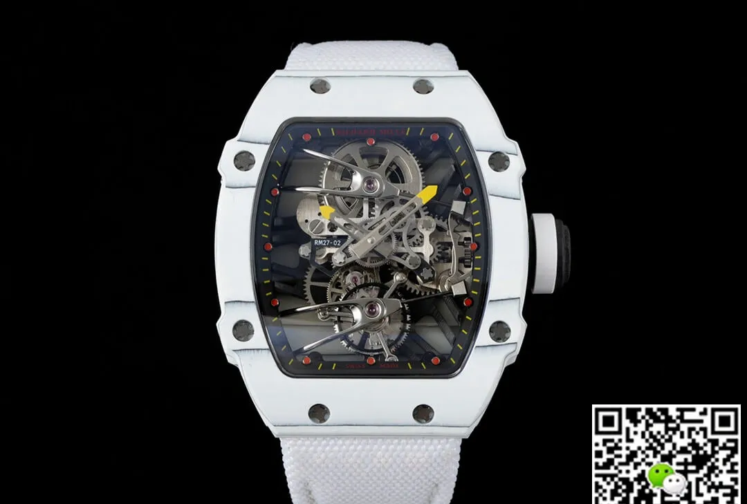 Richard Mille RM27-02 Rafael Nadal Tourbillon RM Factory 1:1 Best Edition Replica Watch White Case