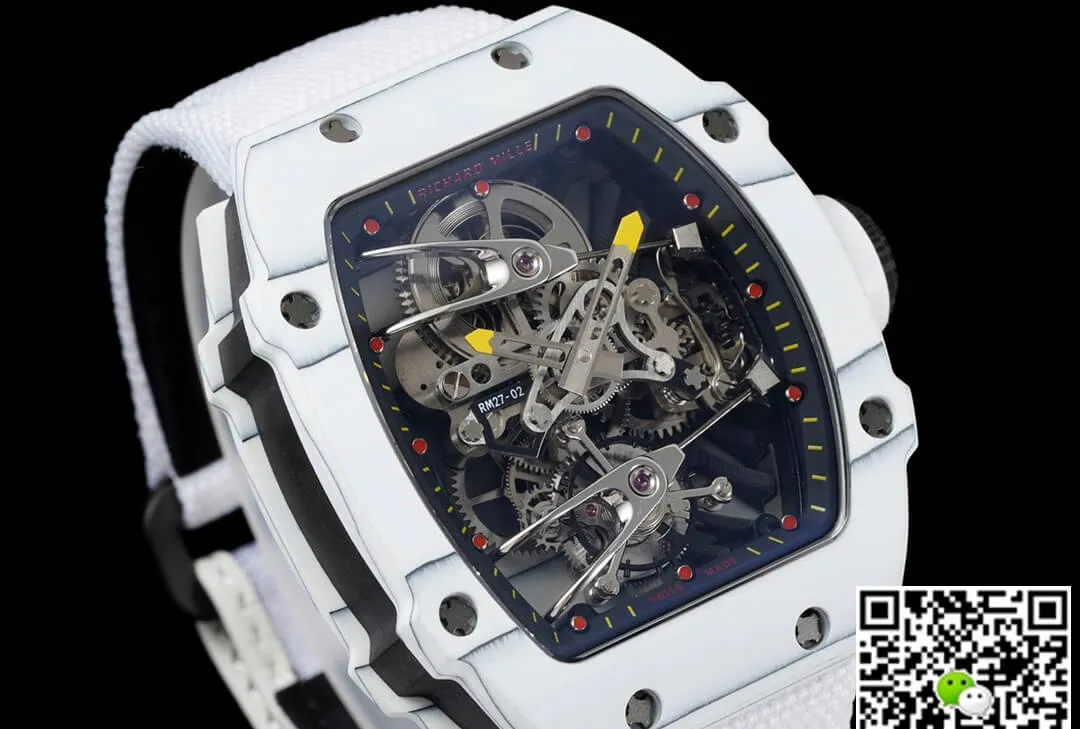 Richard Mille RM27-02 Rafael Nadal Tourbillon RM Factory 1:1 Best Edition Replica Watch White Case