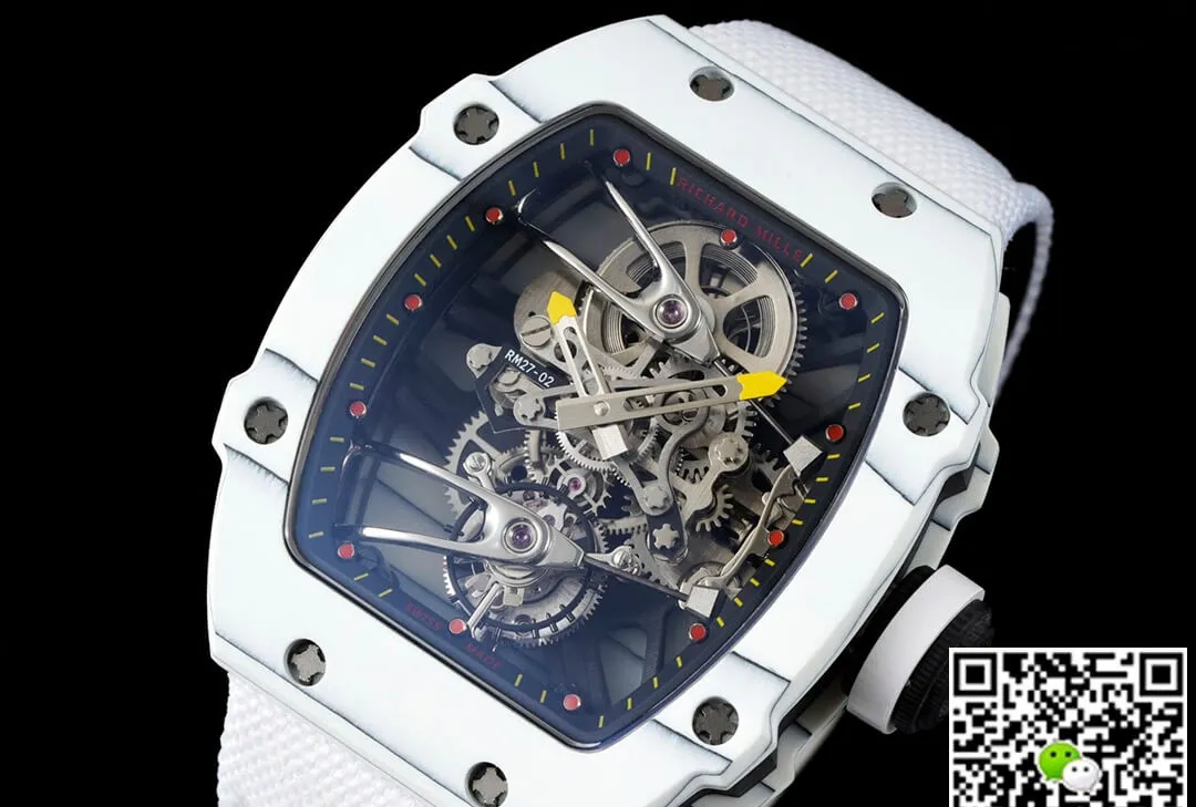 Richard Mille RM27-02 Rafael Nadal Tourbillon RM Factory 1:1 Best Edition Replica Watch White Case