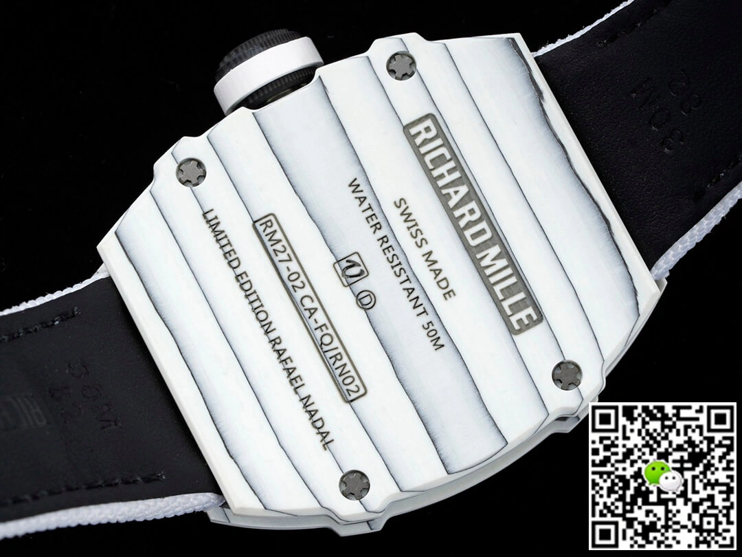 Richard Mille RM27-02 Rafael Nadal Tourbillon RM Factory 1:1 Best Edition Replica Watch White Case