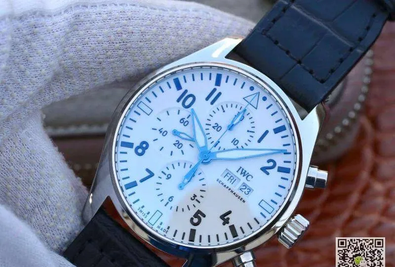 IWC Pilot Chronograph IW377725 ZF Factory 1:1 Best Edition Replica Watch Swiss ETA7750 Leather Watch Strap