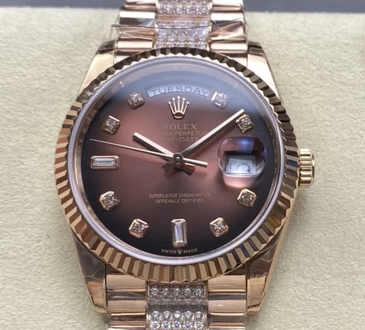 8+ Factory Rolex Day-Date m128235-0038 1:1 Best Edition Replica Watch