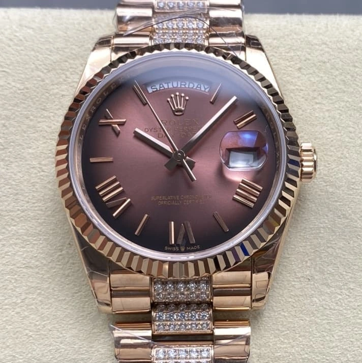 8+ Factory Rolex Day-Date m128235-0076 1:1 Best Edition Replica Watch