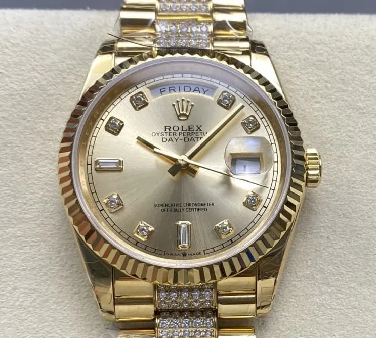 8+ Factory Rolex Day-Date m128238-0026 1:1 Best Edition Replica Watch
