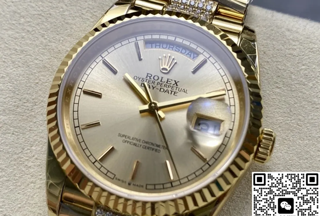 8+ Factory Rolex Day-Date m128238-0046 1:1 Best Edition Replica Watch