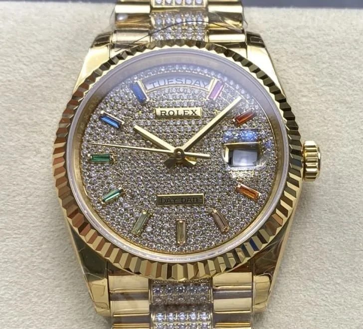 8+ Factory Rolex Day-Date m128238-0052 1:1 Best Edition Replica Watch