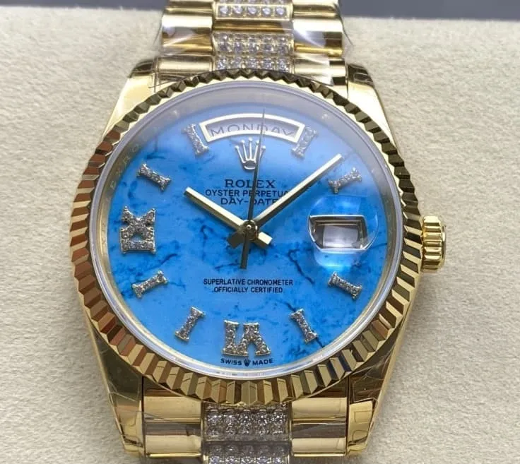 8+ Factory Rolex Day-Date m128238-0072 1:1 Best Edition Replica Watch
