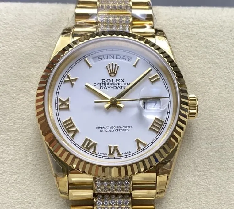 8+ Factory Rolex Day-Date m128238-0077 1:1 Best Edition Replica Watch