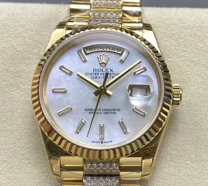 8+ Factory Rolex Day-Date m128238-0124 1:1 Best Edition Replica Watch