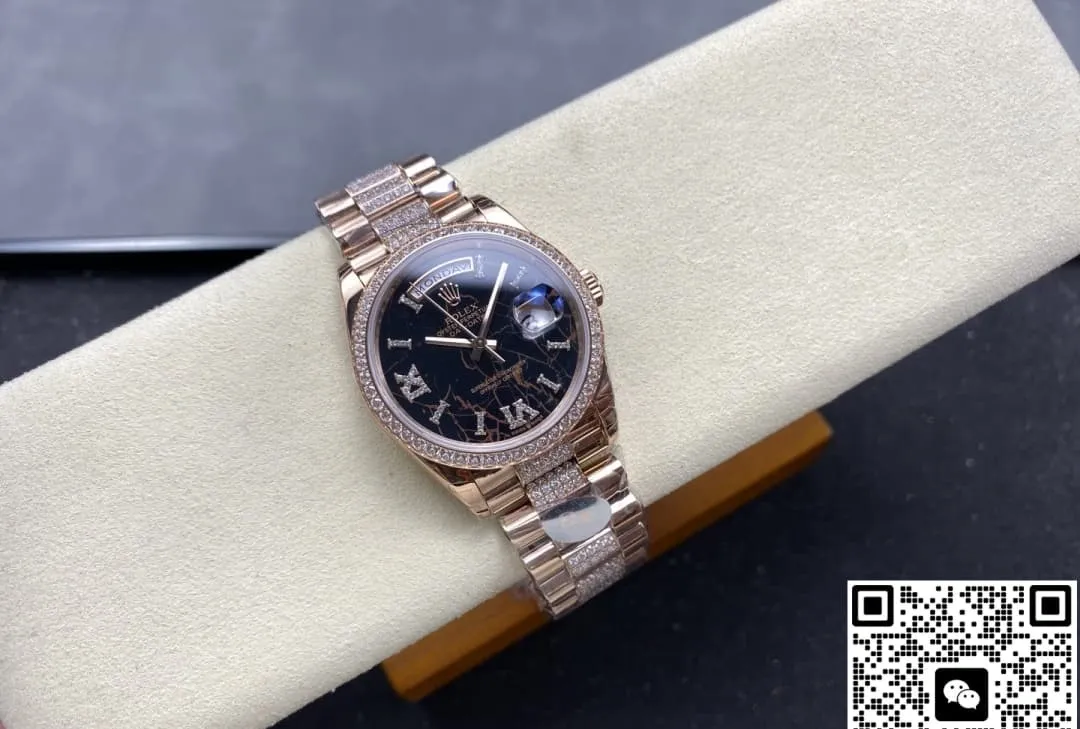 8+ Factory Rolex Day-Date m128345rbr-0045 1:1 Best Edition Replica Watch