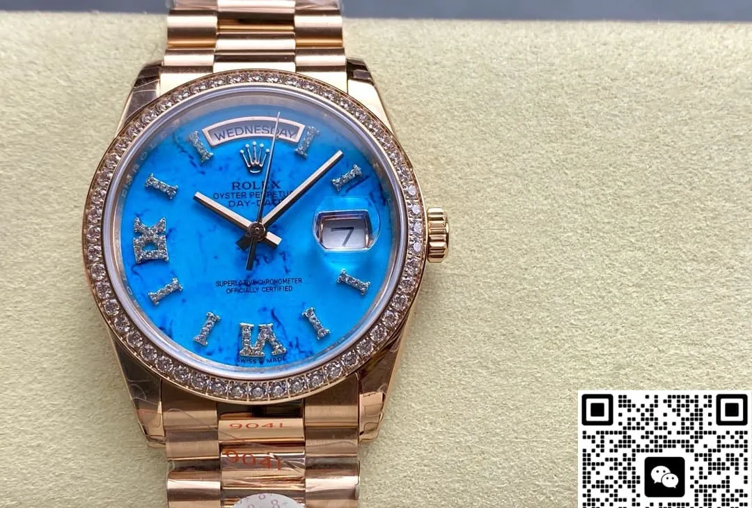 8+ Factory Rolex Day-Date m128345rbr-0064 1:1 Best Edition Replica Watch