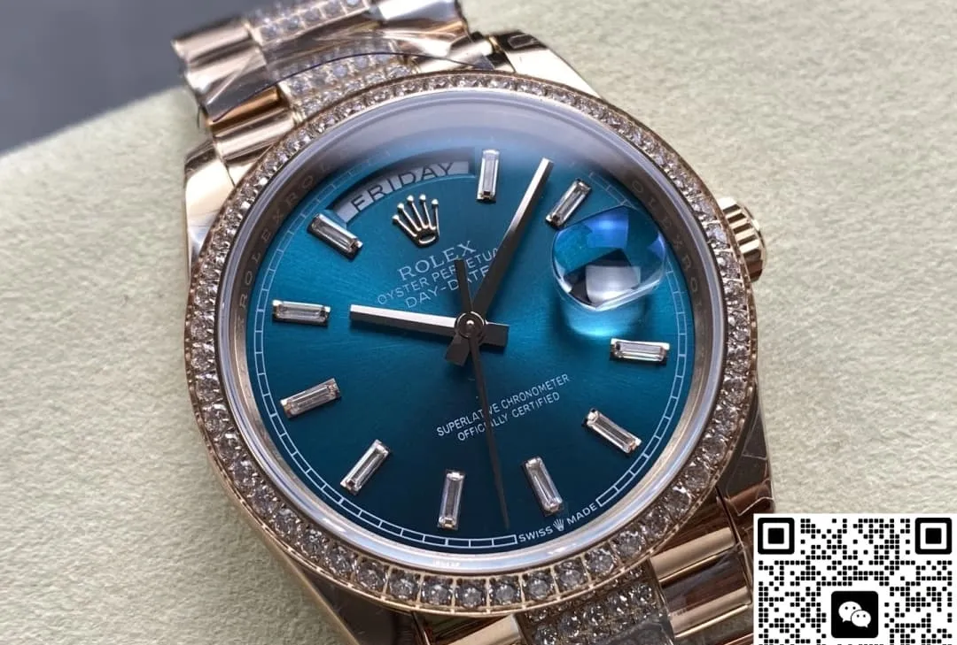 8+ Factory Rolex Day-Date m128345rbr-0084 1:1 Best Edition Replica Watch
