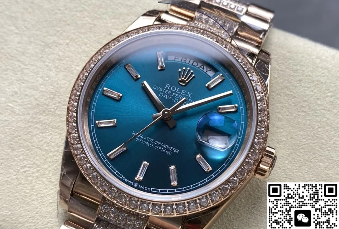 8+ Factory Rolex Day-Date m128345rbr-0084 1:1 Best Edition Replica Watch
