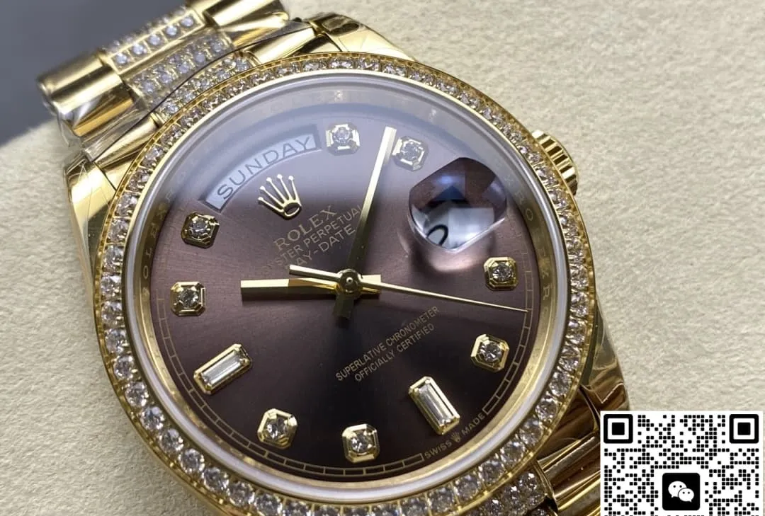 8+ Factory Rolex Day-Date m128348rbr-0007 1:1 Best Edition Replica Watch