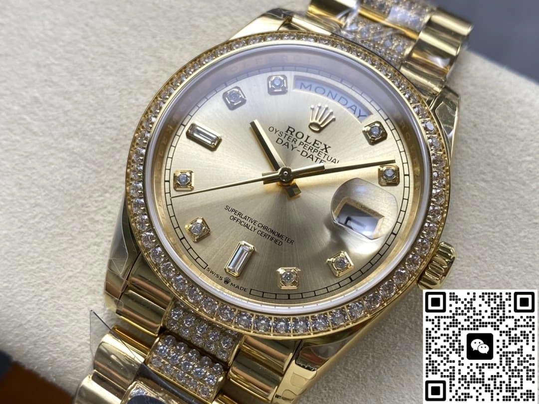 8+ Factory Rolex Day-Date m128348rbr-0010 1:1 Best Edition Replica Watch