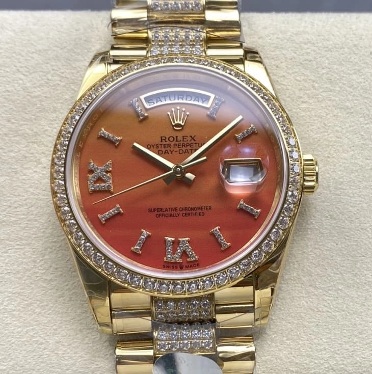 8+ Factory Rolex Day-Date m128348rbr-0050 1:1 Best Edition Replica Watch