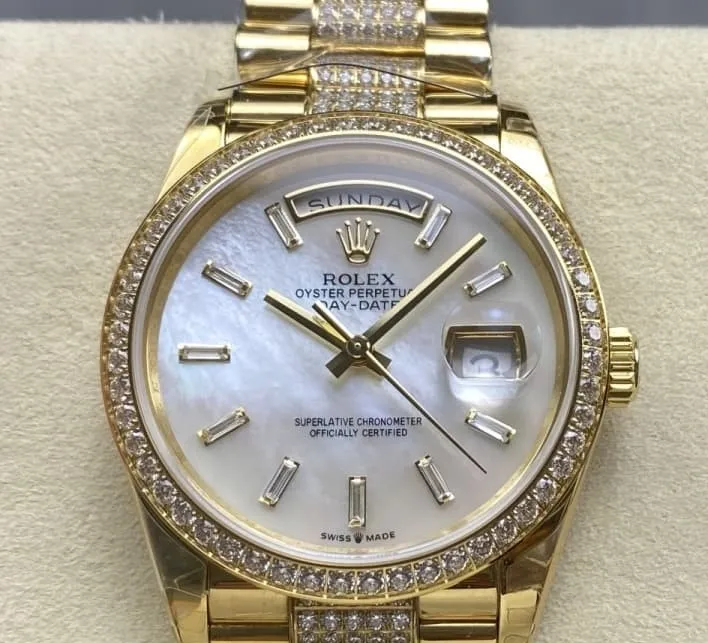 8+ Factory Rolex Day-Date m128348rbr-0071 1:1 Best Edition Replica Watch