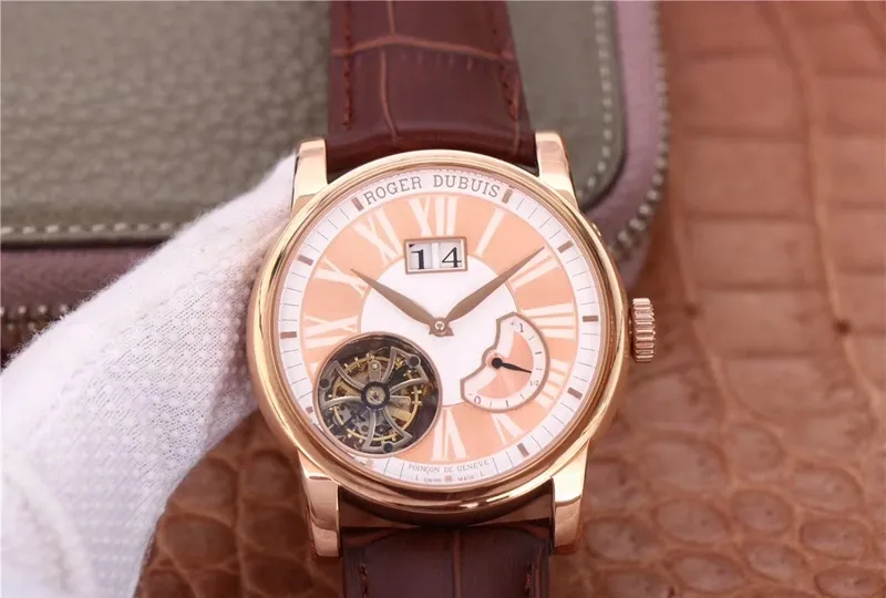 Roger Dubuis Hommage RDDBHO0568 Tourbillon JB Factory 1:1 Best Edition Replica Watch Champagne Dial Swiss RD540