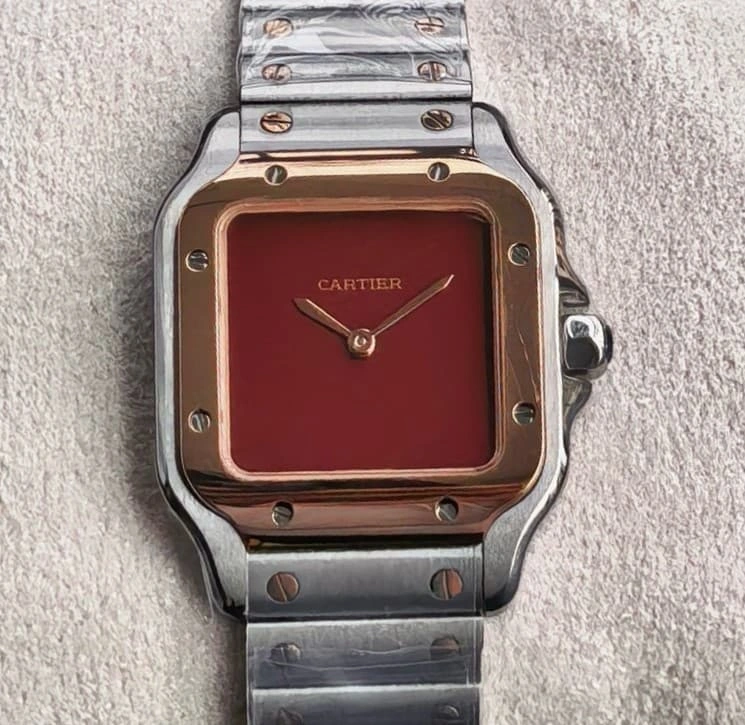 8848 Factory Cartier Santos Stainless Steel 1:1 Best Edition Replica Watch