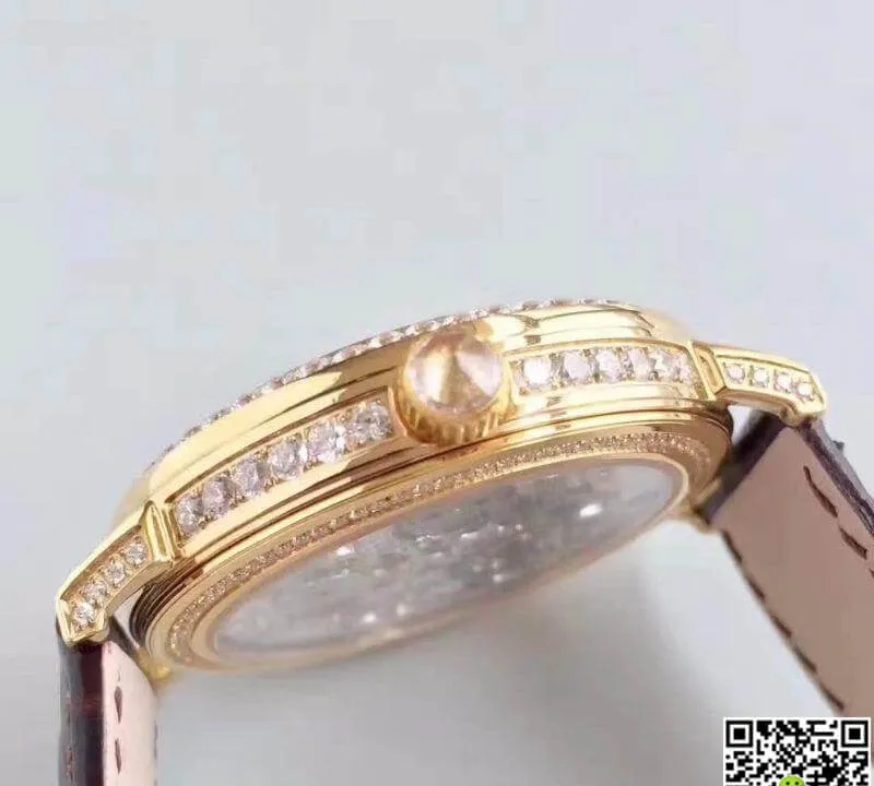 Piaget High-grade Jewelry G0A38125 1:1 Best Edition Replica Watch Swiss Tourbillon Silver Diamond Hollow Dial