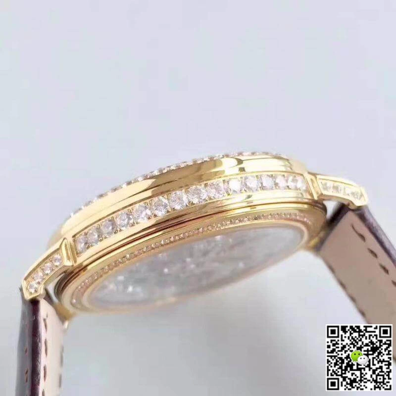 Piaget High-grade Jewelry G0A38125 1:1 Best Edition Replica Watch Swiss Tourbillon Silver Diamond Hollow Dial