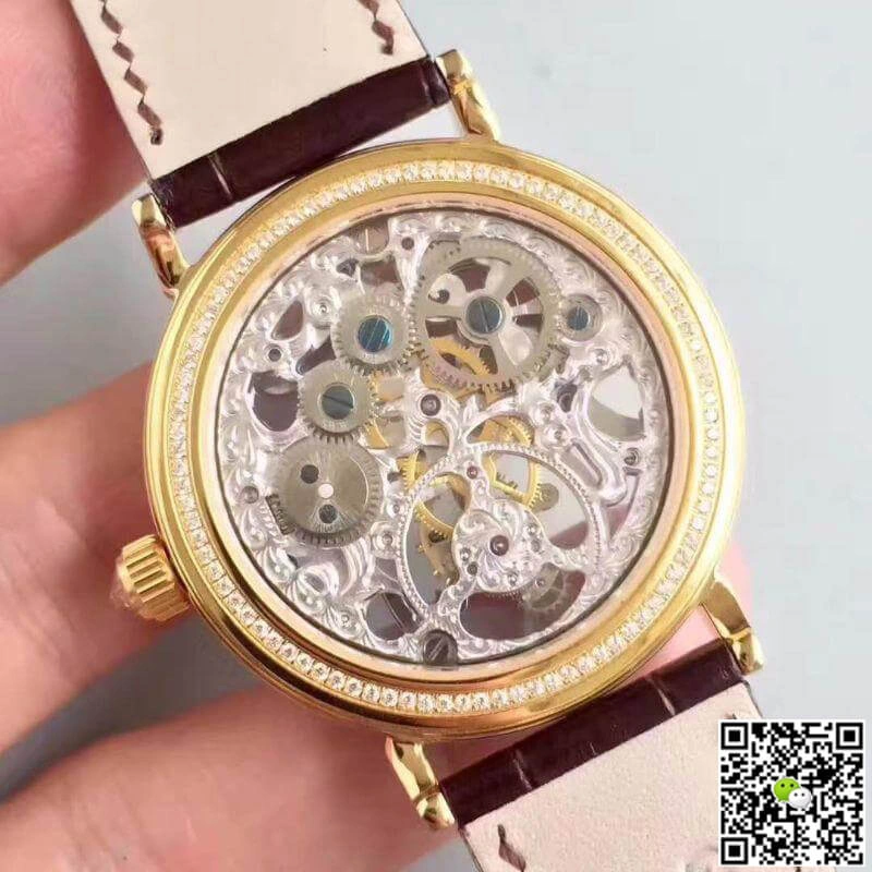 Piaget High-grade Jewelry G0A38125 1:1 Best Edition Replica Watch Swiss Tourbillon Silver Diamond Hollow Dial