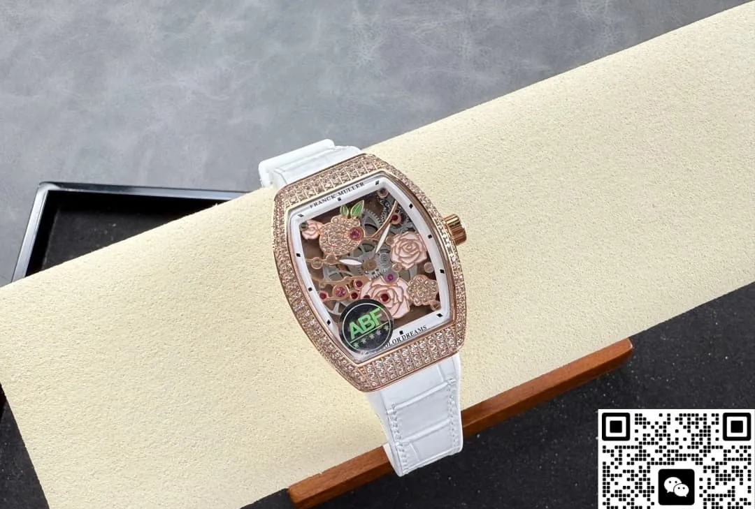 ABF Factory Franck Muller V 32 S6 SQT Rose 1:1 Best Edition Replica Watch