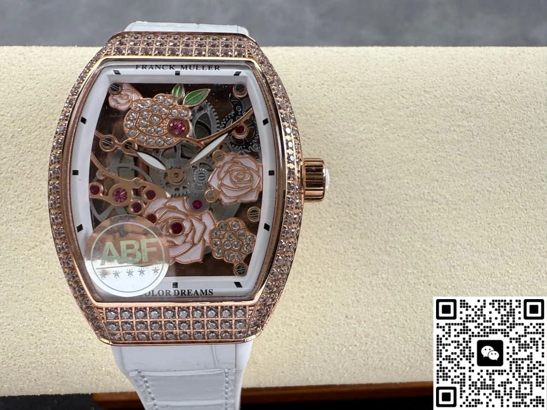 ABF Factory Franck Muller V 32 S6 SQT Rose 1:1 Best Edition Replica Watch