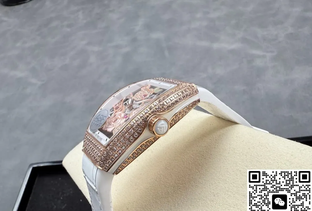 ABF Factory Franck Muller V 32 S6 SQT Rose 1:1 Best Edition Replica Watch