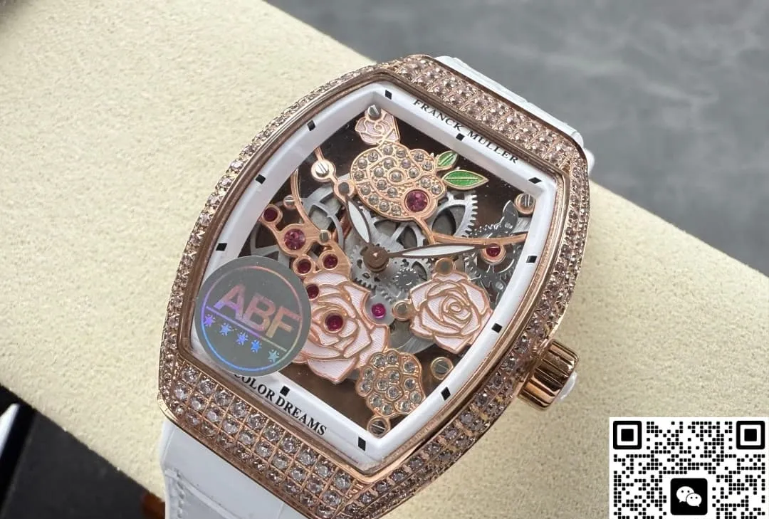 ABF Factory Franck Muller V 32 S6 SQT Rose 1:1 Best Edition Replica Watch