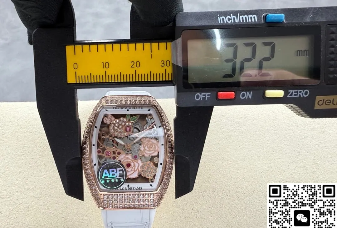ABF Factory Franck Muller V 32 S6 SQT Rose 1:1 Best Edition Replica Watch