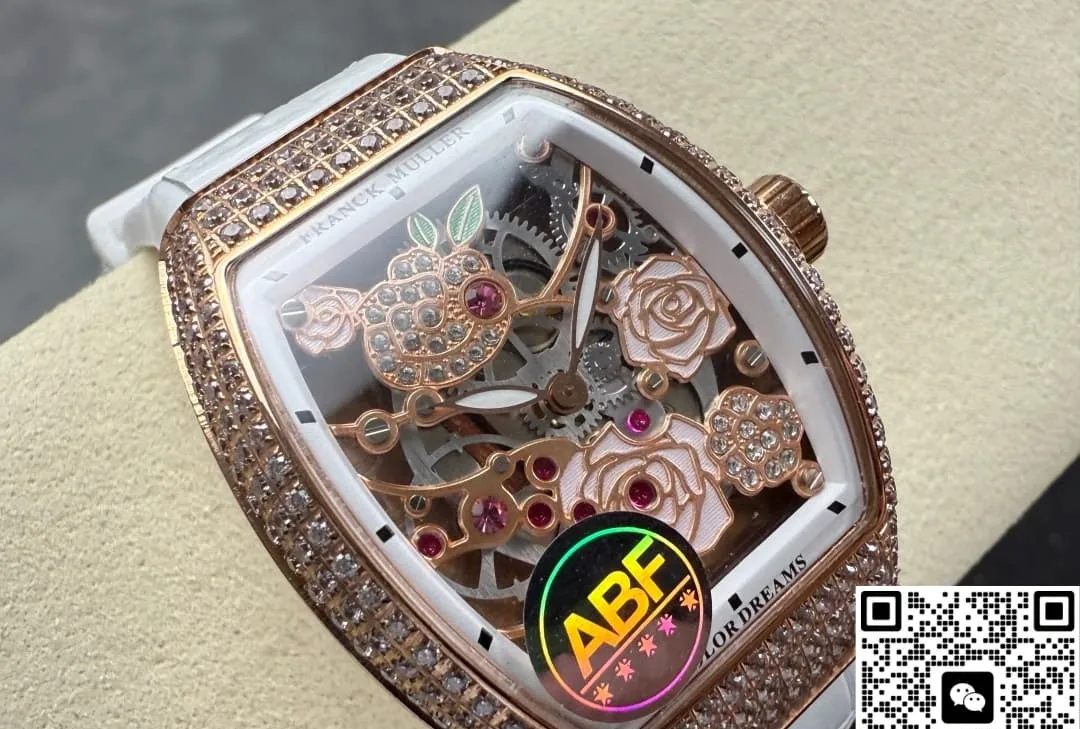 ABF Factory Franck Muller V 32 S6 SQT Rose 1:1 Best Edition Replica Watch