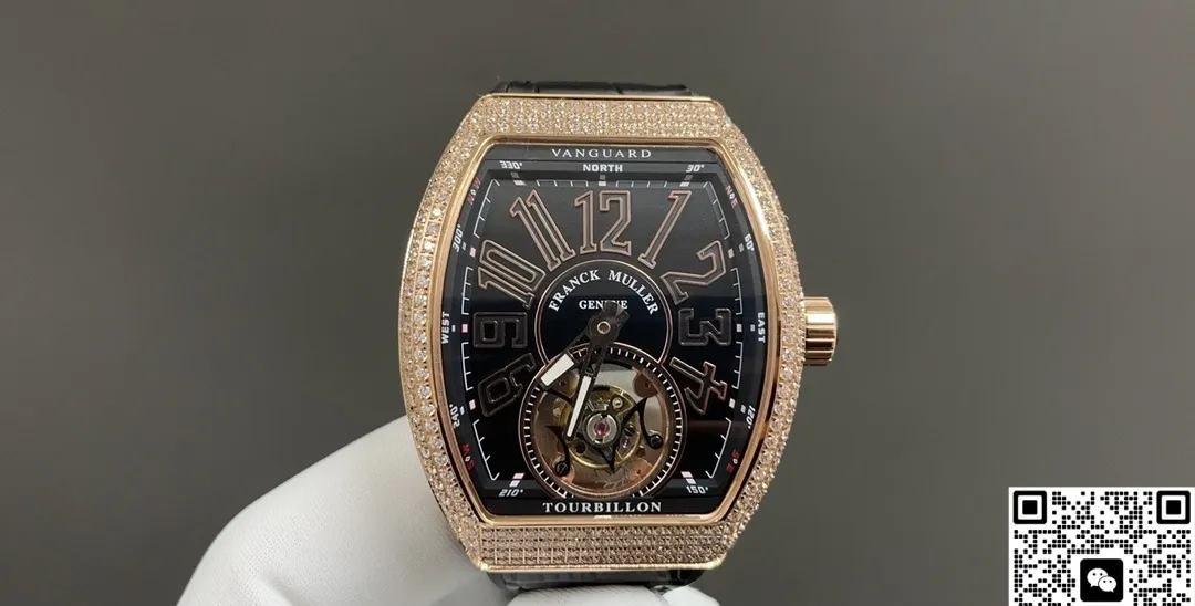 ABF Factory Franck Muller V 45 T D NR Rose Gold 1:1 Best Edition Replica Watch
