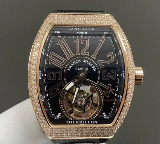 ABF Factory Franck Muller V 45 T D NR Rose Gold 1:1 Best Edition Replica Watch