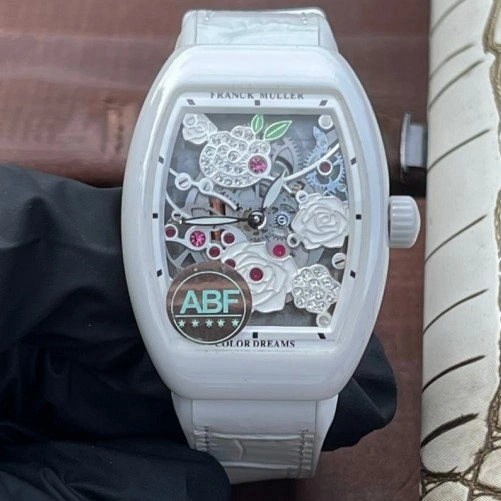 ABF Factory Franck Muller V32S6SQT ROSE 1:1 Best Edition Replica Watch