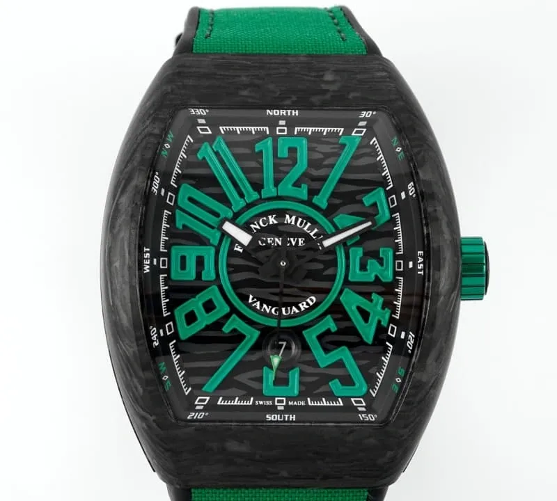 ABF Factory Franck Muller Vanguard Black case 1:1 Best Edition Replica Watch