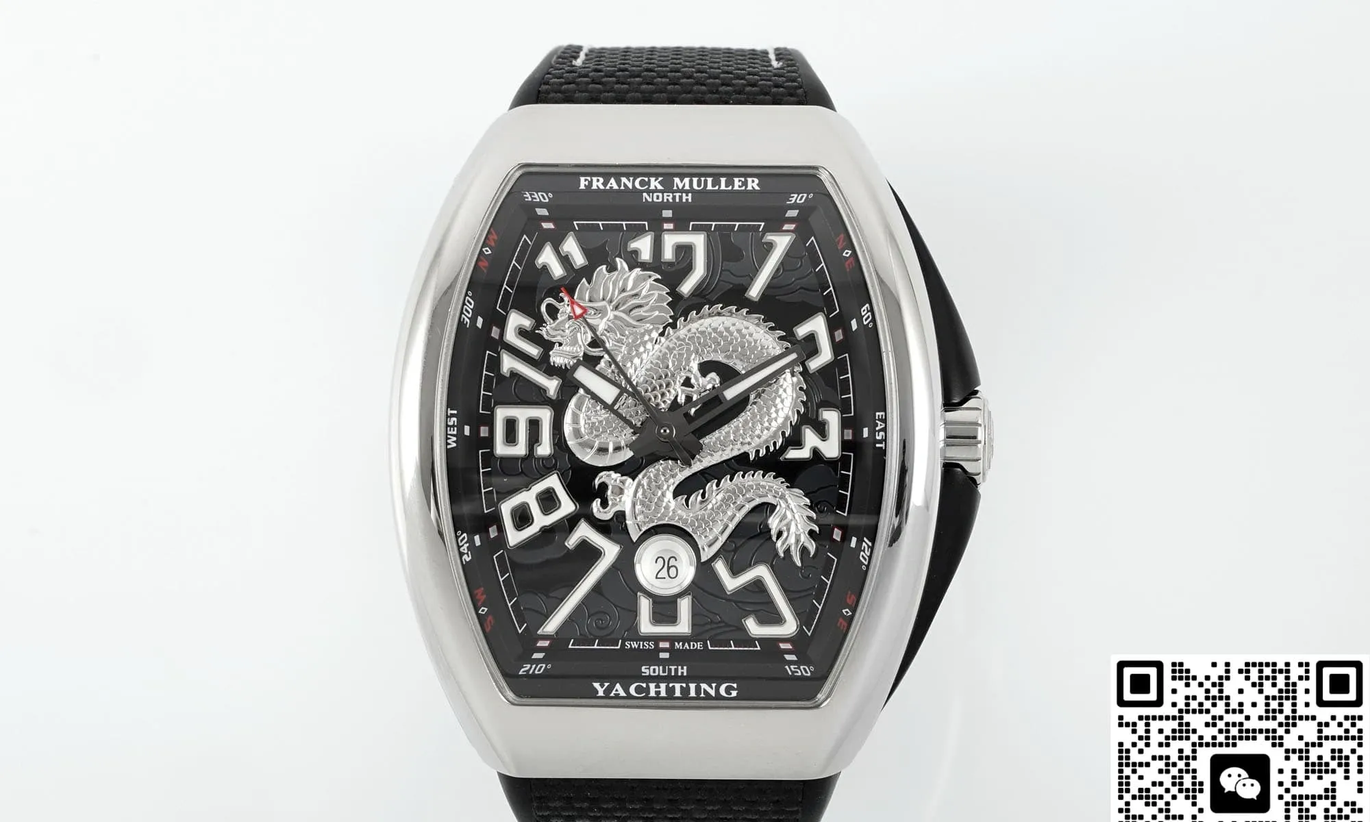 ABF Factory Franck Muller Vanguard Black strap 1:1 Best Edition Replica Watch