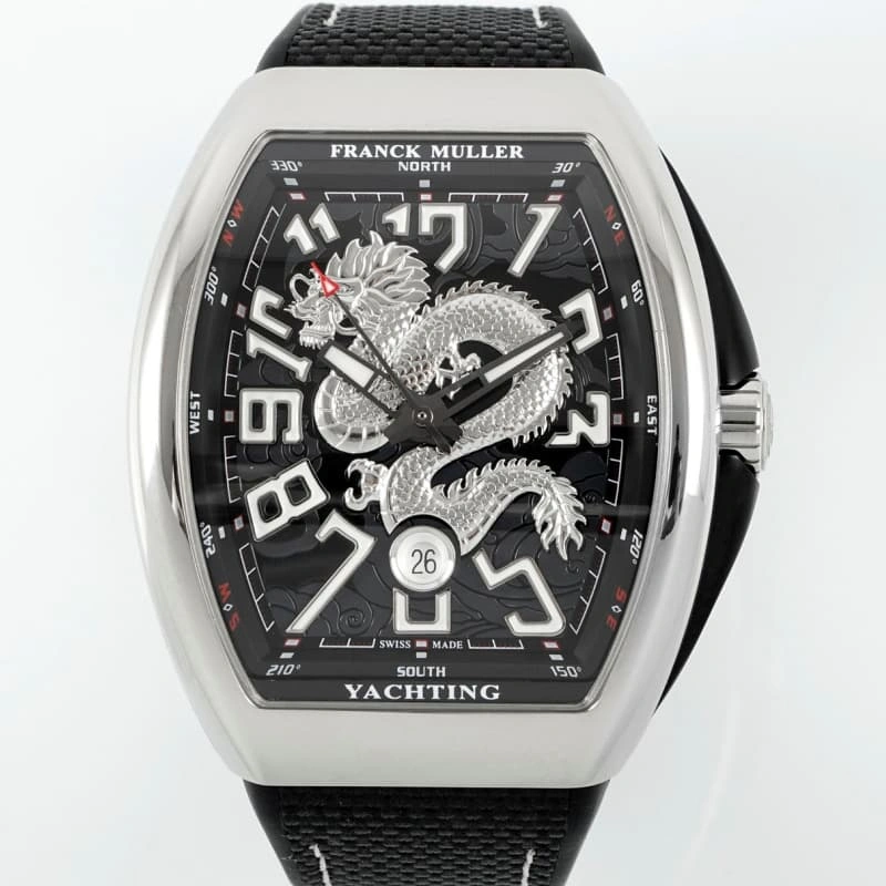 ABF Factory Franck Muller Vanguard Black strap 1:1 Best Edition Replica Watch