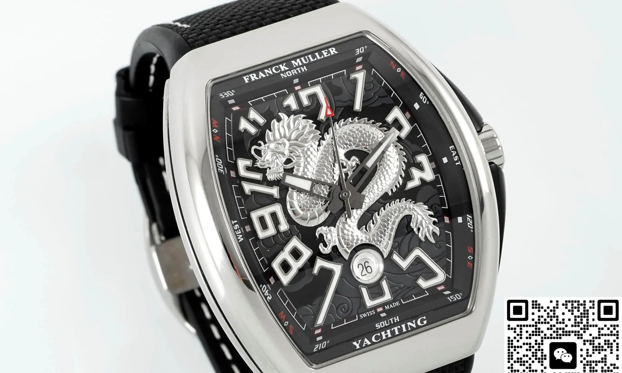 ABF Factory Franck Muller Vanguard Black strap 1:1 Best Edition Replica Watch