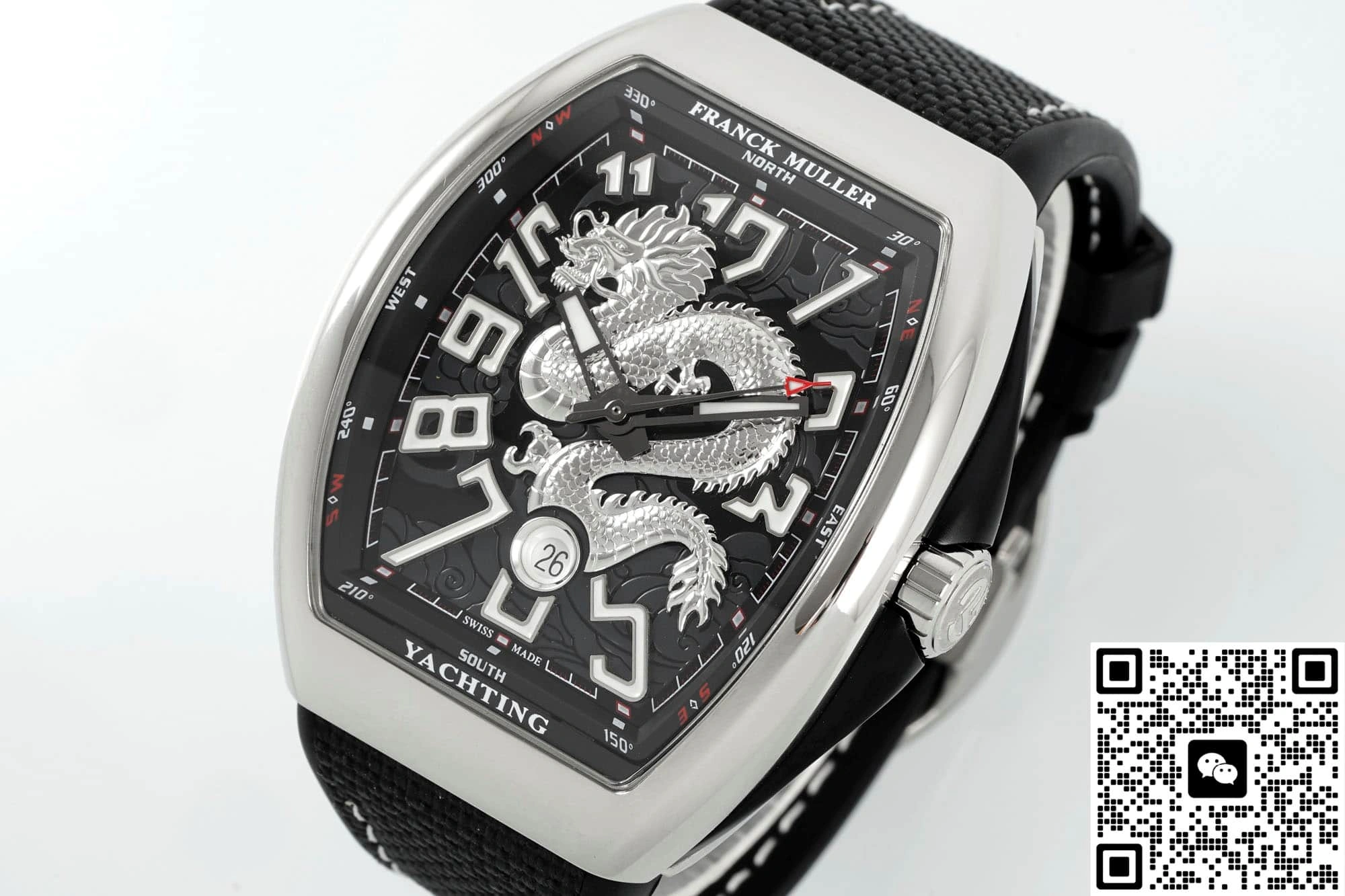 ABF Factory Franck Muller Vanguard Black strap 1:1 Best Edition Replica Watch