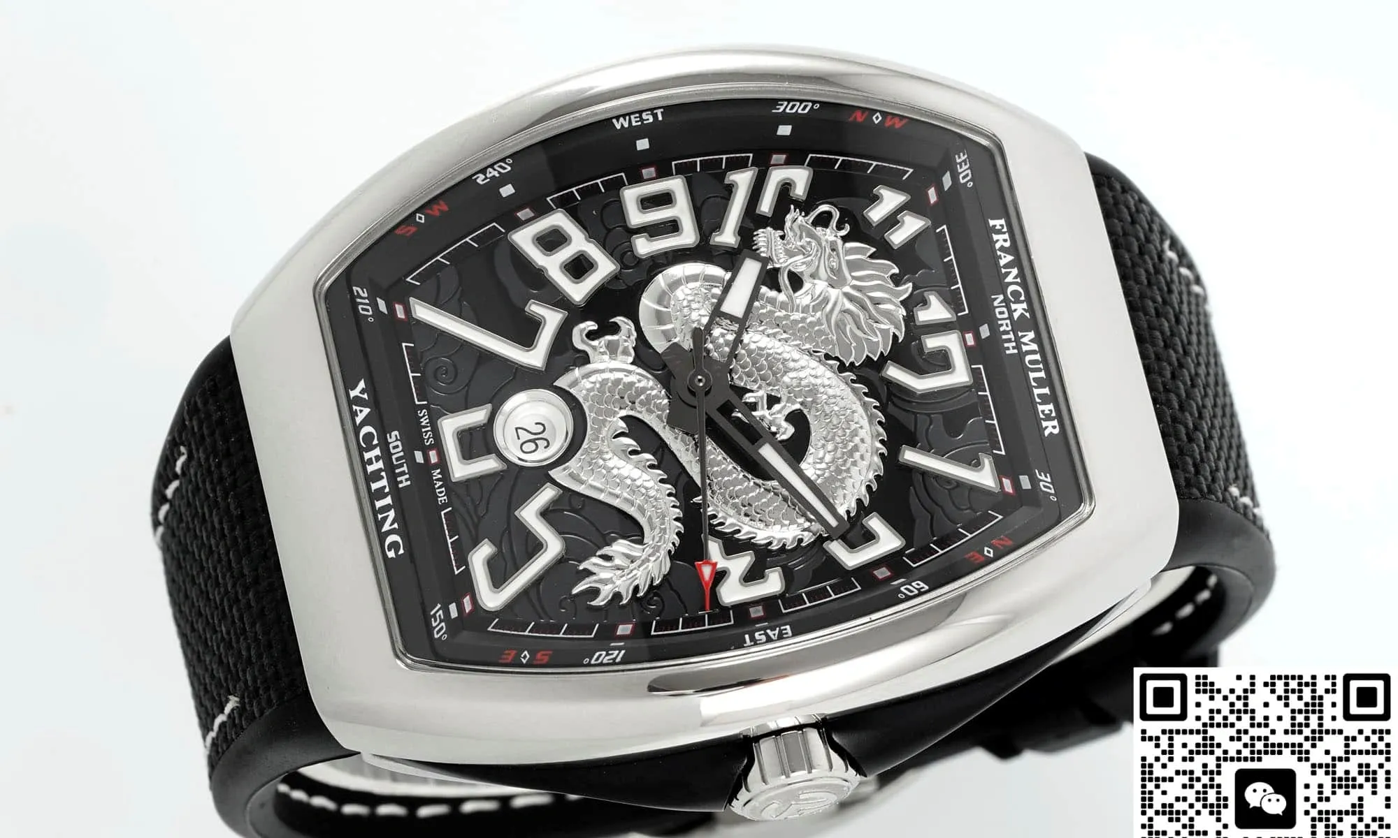 ABF Factory Franck Muller Vanguard Black strap 1:1 Best Edition Replica Watch