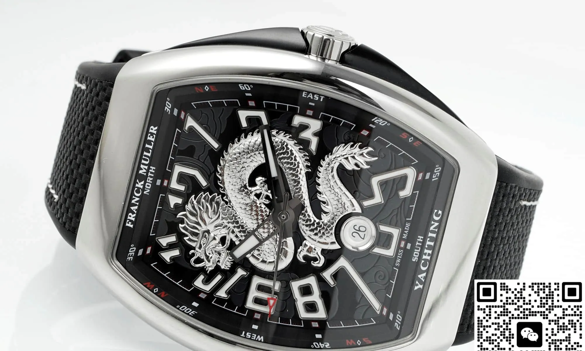 ABF Factory Franck Muller Vanguard Black strap 1:1 Best Edition Replica Watch