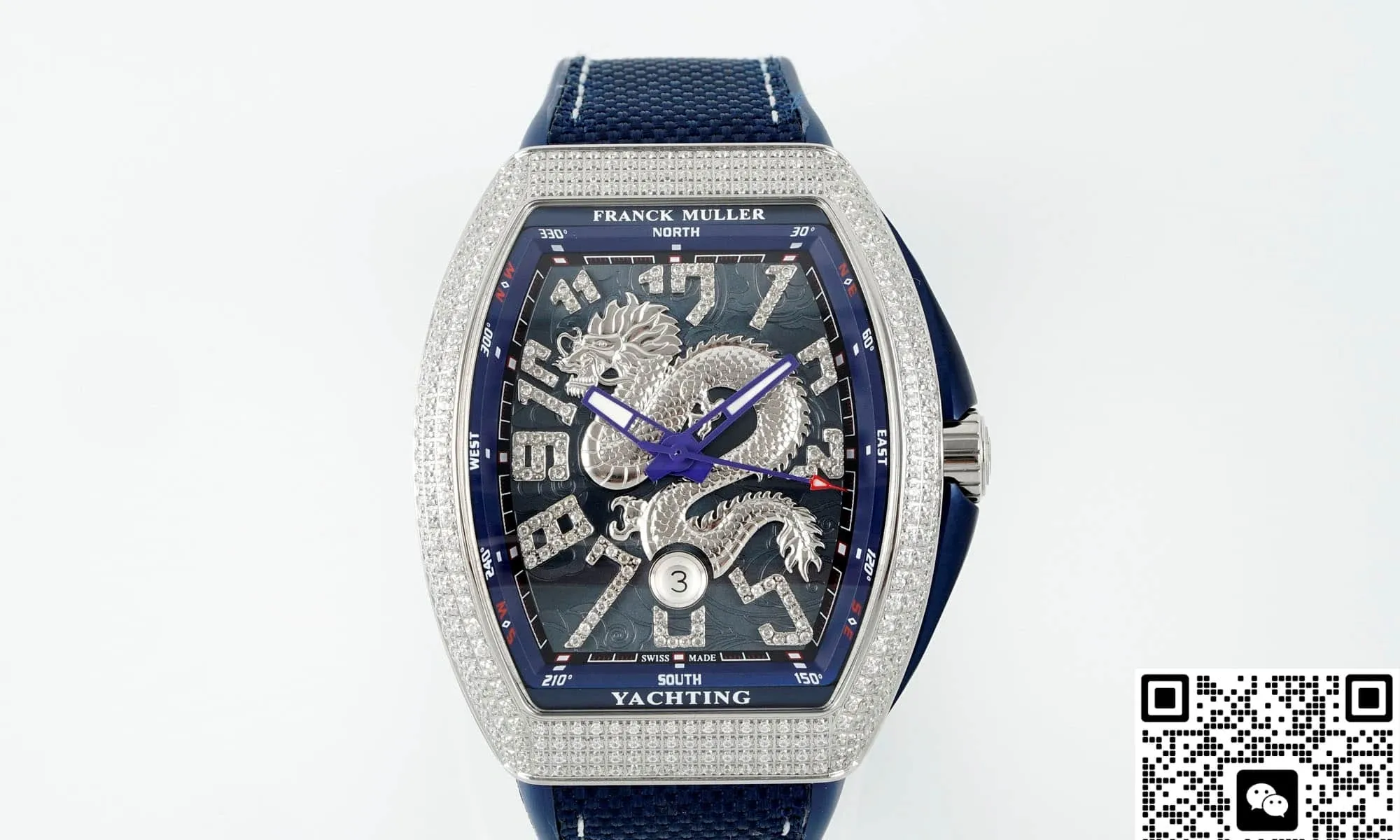 ABF Factory Franck Muller Vanguard Blue dial 1:1 Best Edition Replica Watch