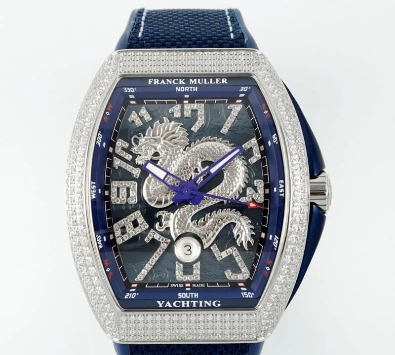 ABF Factory Franck Muller Vanguard Blue dial 1:1 Best Edition Replica Watch