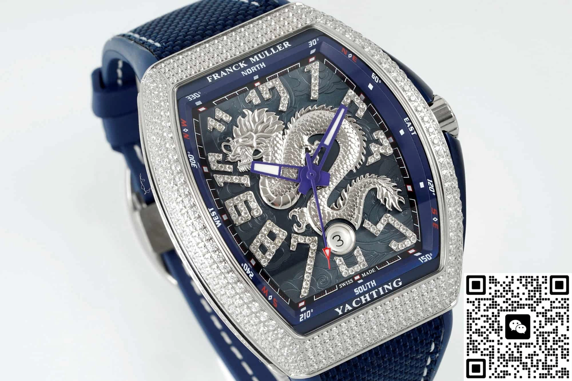 ABF Factory Franck Muller Vanguard Blue dial 1:1 Best Edition Replica Watch
