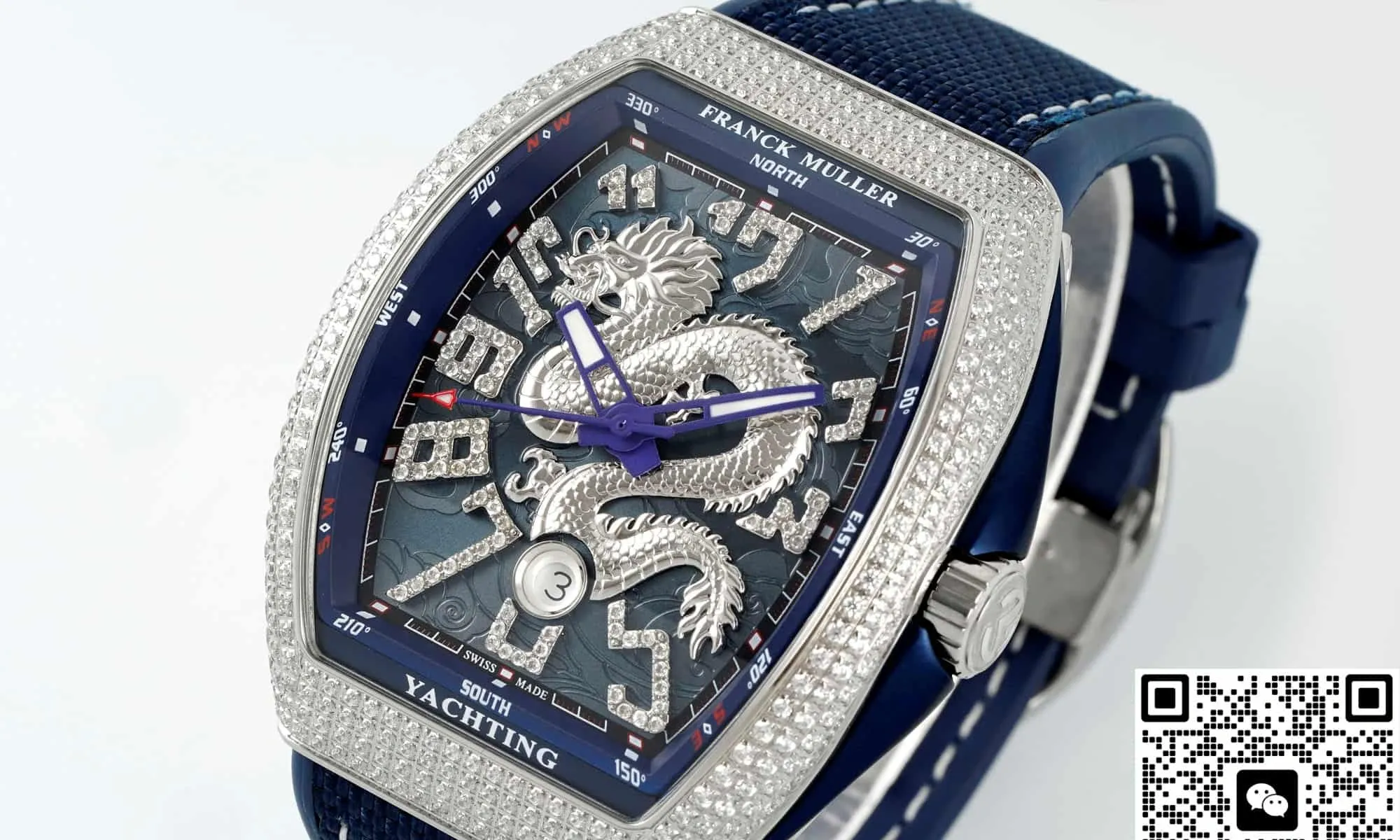 ABF Factory Franck Muller Vanguard Blue dial 1:1 Best Edition Replica Watch