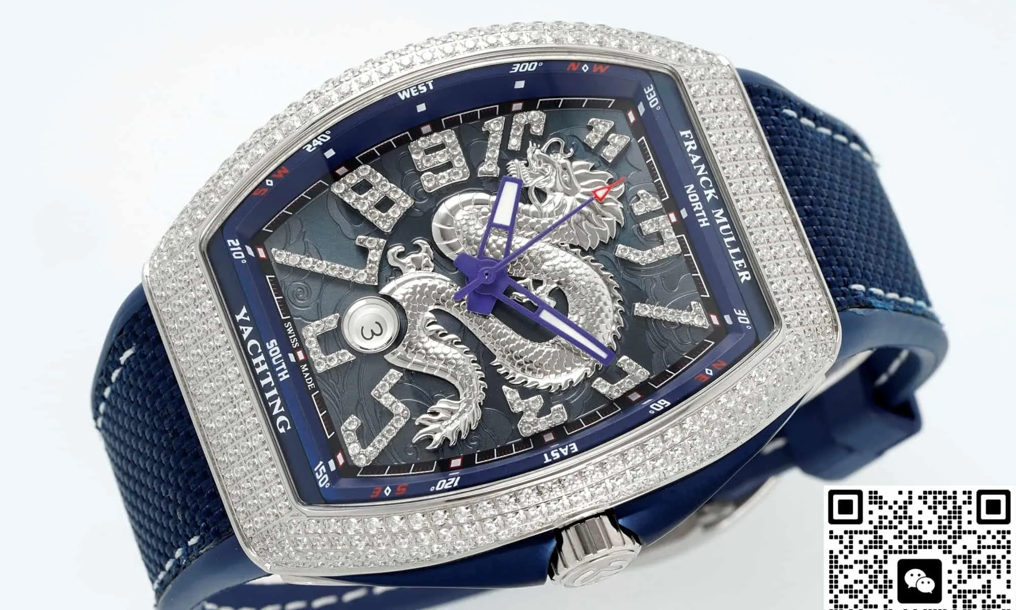 ABF Factory Franck Muller Vanguard Blue dial 1:1 Best Edition Replica Watch